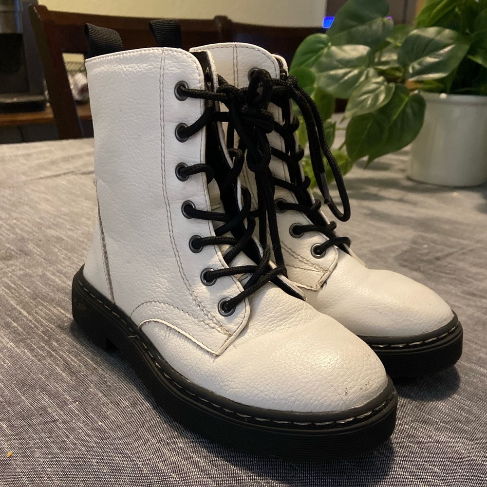 Girls knock off doc martens.